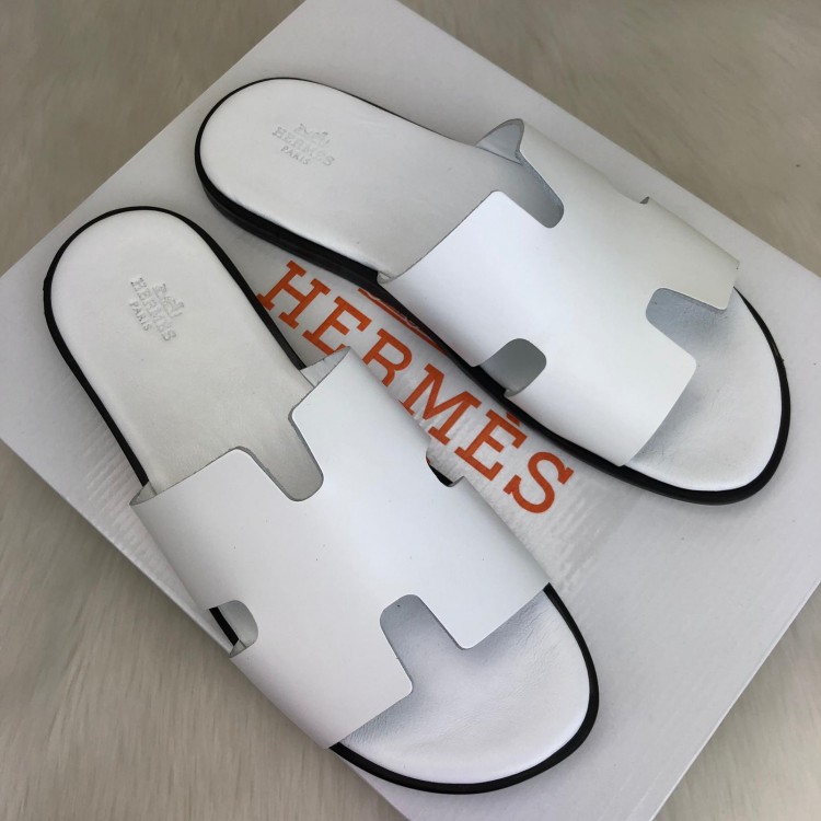 HERMES SANDALS FOR MEN BEYAZ